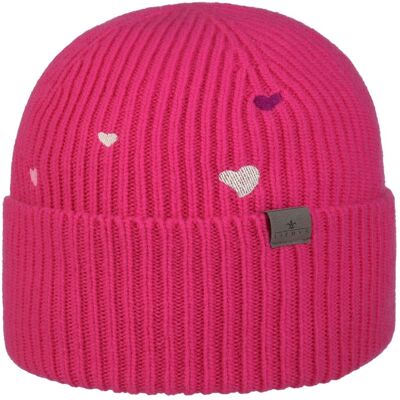 Little Hearts Umschlagmütze by Lierys pink One Size female Little Hearts Umschlagmütze by Lierys pink One Size female