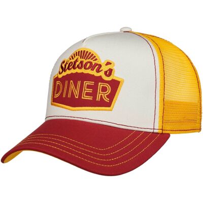 Diner Trucker Cap by Stetson weiß-rot One Size unisex Diner Trucker Cap by Stetson weiß-rot One Size unisex