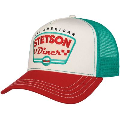 All American Diner Trucker Cap by Stetson weiß-rot One Size unisex All American Diner Trucker Cap by Stetson weiß-rot One Size unisex