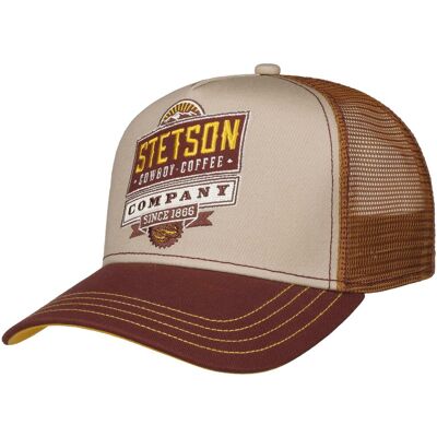 Cowboy Coffee Trucker Cap by Stetson bordeaux One Size unisex Cowboy Coffee Trucker Cap by Stetson bordeaux One Size unisex