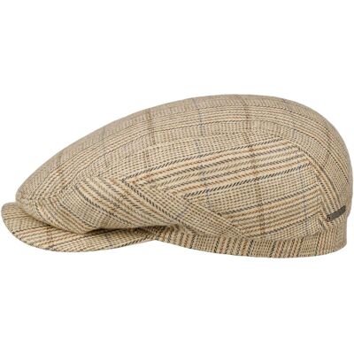 Linen Mix Stripe Driver Flatcap by Stetson beige 59 cm male Linen Mix Stripe Driver Flatcap by Stetson beige 59 cm male
