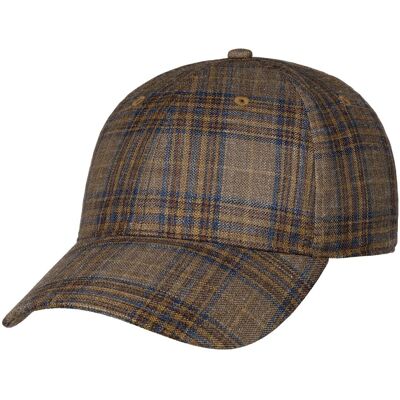 Silk Mix Check Cap by Stetson braun One Size unisex Silk Mix Check Cap by Stetson braun One Size unisex