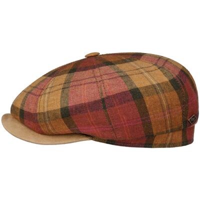 Denriva Check 8 Panel Flatcap by JJ Hats terracotta 58 cm male Denriva Check 8 Panel Flatcap by JJ Hats terracotta 58 cm male