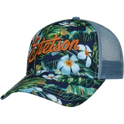 Hawaii Flower Trucker Cap by Stetson blau-grün One Size Small unisex Hawaii Flower Trucker Cap by Stetson blau-grün One Size Small unisex