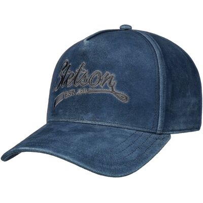 Vintage Denim Blue Ledercap by Stetson blau-dunkelblau One Size unisex Vintage Denim Blue Ledercap by Stetson blau-dunkelblau One Size unisex