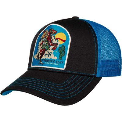 Cowboy Trucker Cap by King Kerosin schwarz One Size male Cowboy Trucker Cap by King Kerosin schwarz One Size male