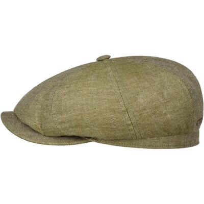 Hatteras 8 Panel Leinen Flatcap by Stetson khaki L (58-59 cm) male Hatteras 8 Panel Leinen Flatcap by Stetson khaki L (58-59 cm) male