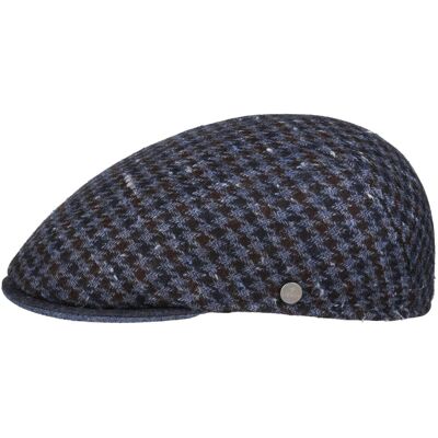 Houndstooth Milano Flatcap by Lierys schwarz-blau L (58-59 cm) male Houndstooth Milano Flatcap by Lierys schwarz-blau L (58-59 cm) male