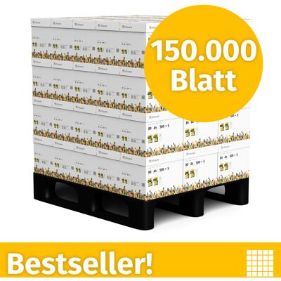 Infowerk Druckerpapier Kopierpapier 150000 Blatt 60 x 2500 A4 Premium Hochweiß CIE 160 Testsieger PEFC zertifiziert Infowerk Druckerpapier Kopierpapier 150000 Blatt 60 x 2500 A4 Premium Hochweiß CIE 160 Testsieger PEFC zertifiziert