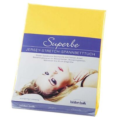 Kirsten Balk Spannbetttuch Jersey-Elasthan Gelb Kirsten Balk Spannbetttuch Jersey-Elasthan Gelb