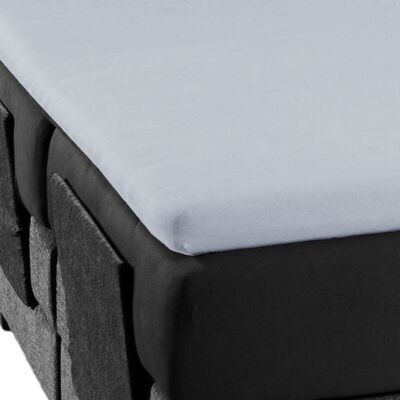 Kirsten Balk Boxspring-Spannbetttuch für Topper Hellgrau Kirsten Balk Boxspring-Spannbetttuch für Topper Hellgrau