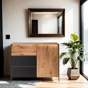 Kommode Manari Wildeiche Massivholz mit Schubladen 83x105x45cm Kommode Manari Wildeiche Massivholz mit Schubladen 83x105x45cm