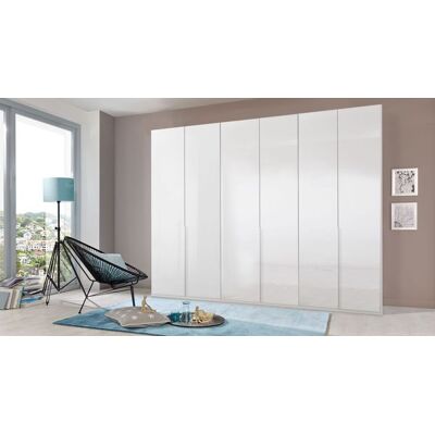 Drehtüren-Kleiderschrank Esperia Express Weiß 236x180x58cm Drehtüren-Kleiderschrank Esperia Express Weiß 236x180x58cm