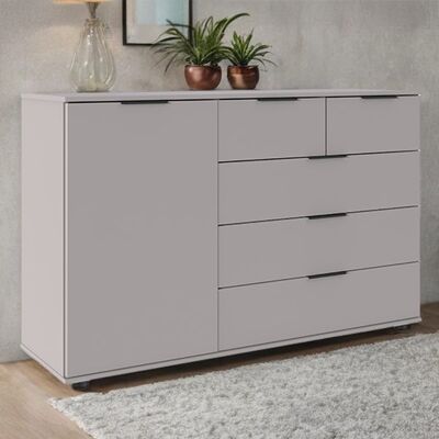 Kommode Leif mit Schubladen Hellgrau 83x130x41cm Kommode Leif mit Schubladen Hellgrau 83x130x41cm