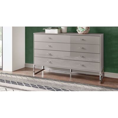 Kommode Paterson mit Schubladen Hellgrau 89x141x43cm Kommode Paterson mit Schubladen Hellgrau 89x141x43cm