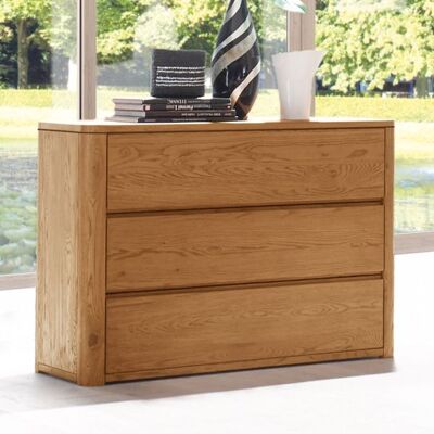 Kommode Lugo Eiche Massivholz mit Schubladen 75x105x40cm Kommode Lugo Eiche Massivholz mit Schubladen 75x105x40cm
