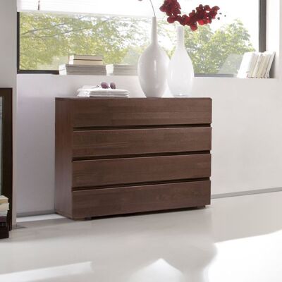 Kommode Como Buche Massivholz mit Schubladen Braun 75x90x40cm Kommode Como Buche Massivholz mit Schubladen Braun 75x90x40cm