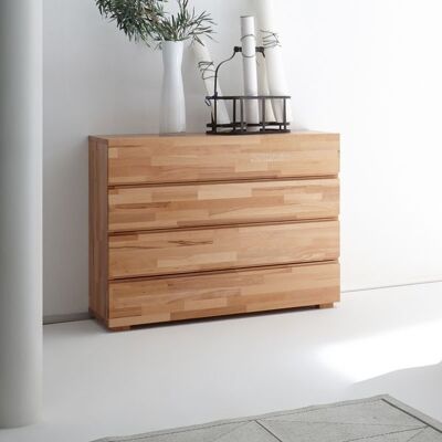 Kommode Como Buche Massivholz mit Schubladen 75x90x40cm Kommode Como Buche Massivholz mit Schubladen 75x90x40cm