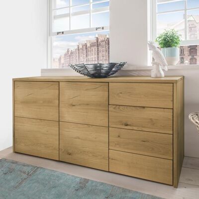 Kommode Kärnten Wildeiche Massivholz mit Schubladen 80x155x45cm Kommode Kärnten Wildeiche Massivholz mit Schubladen 80x155x45cm