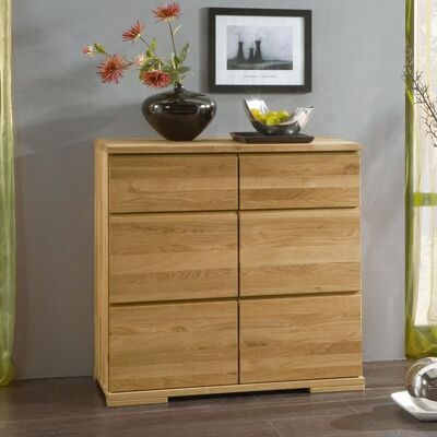Kommode Andalucia Variante 1 Kernbuche/Wildeiche Massivholz mit Schubladen 90x90x40cm Kommode Andalucia Variante 1 Kernbuche/Wildeiche Massivholz mit Schubladen 90x90x40cm