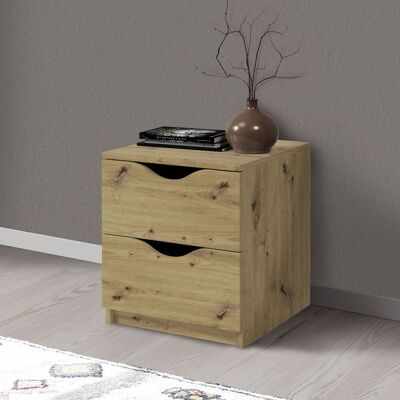 Nachttisch Japura Eiche Dekor Braun 45x40x42cm Nachttisch Japura Eiche Dekor Braun 45x40x42cm