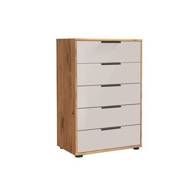 Kommode Leandra Kernbuche teilmassiv mit Schubladen Sand 86x60x43cm Kommode Leandra Kernbuche teilmassiv mit Schubladen Sand 86x60x43cm