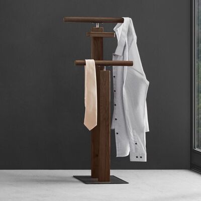 Herrendiener Porto Wildeiche Massivholz Braun 107x45x28cm Herrendiener Porto Wildeiche Massivholz Braun 107x45x28cm