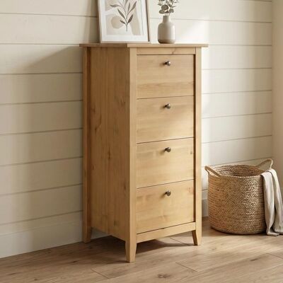 HOMELIV. Kommode Jerico Kiefer Massivholz mit Schubladen H 120cm 120x55x40cm HOMELIV. Kommode Jerico Kiefer Massivholz mit Schubladen H 120cm 120x55x40cm