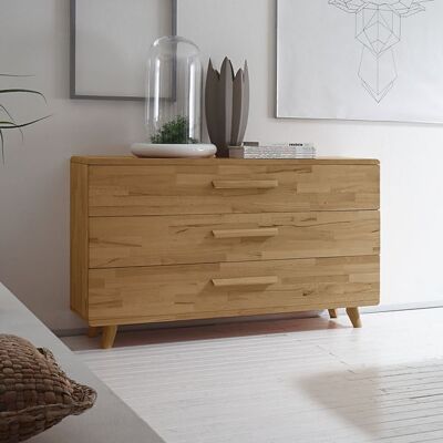 Kommode Minoa Kernbuche Massivholz mit Schubladen 76x120x46cm Kommode Minoa Kernbuche Massivholz mit Schubladen 76x120x46cm