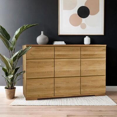 Sideboard Andalucia Variante 4 Kernbuche/Wildeiche Massivholz mit Schubladen 90x135x45cm Sideboard Andalucia Variante 4 Kernbuche/Wildeiche Massivholz mit Schubladen 90x135x45cm