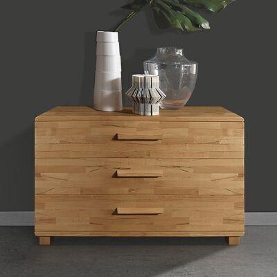 Kommode Grevena Kernbuche Massivholz mit Schubladen 71x120x46cm Kommode Grevena Kernbuche Massivholz mit Schubladen 71x120x46cm
