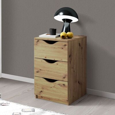 Nachttisch Japura Eiche Dekor Braun 64x40x42cm Nachttisch Japura Eiche Dekor Braun 64x40x42cm