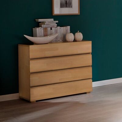 Kommode Como Buche Massivholz mit Schubladen 75x90x40cm Kommode Como Buche Massivholz mit Schubladen 75x90x40cm
