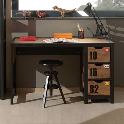 Schreibtisch Beli Kiefer teilmassiv Braun 75x130x60cm Schreibtisch Beli Kiefer teilmassiv Braun 75x130x60cm