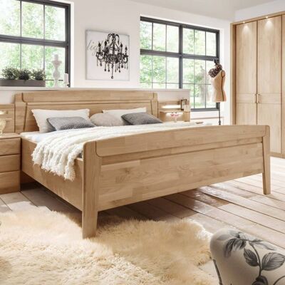 Doppelbett Temara Komfort Erle teilmassiv 92x192x197cm Doppelbett Temara Komfort Erle teilmassiv 92x192x197cm