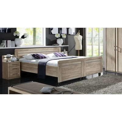 Senioren-Doppelbett Runcorn Komfort Eiche Dekor mit Rollen 88x197x219cm Senioren-Doppelbett Runcorn Komfort Eiche Dekor mit Rollen 88x197x219cm