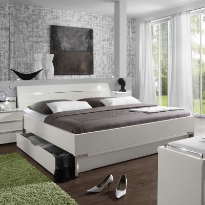 Bett Salford Komfort mit Schubkasten Weiß 92x151x218cm Bett Salford Komfort mit Schubkasten Weiß 92x151x218cm