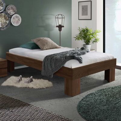 Bett Lucca Komfort Buche Massivholz ohne Kopfteil Braun 41x107x196cm Bett Lucca Komfort Buche Massivholz ohne Kopfteil Braun 41x107x196cm