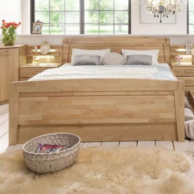 Bett Temara Komfort Erle teilmassiv mit Schubkasten 110x212x207cm Bett Temara Komfort Erle teilmassiv mit Schubkasten 110x212x207cm