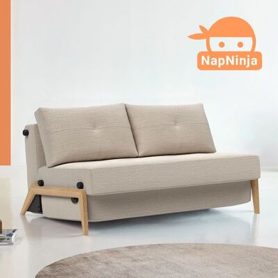 Schlafsofa NapNinja Webstoff mit Stauraum Sand 67x148x98cm Schlafsofa NapNinja Webstoff mit Stauraum Sand 67x148x98cm