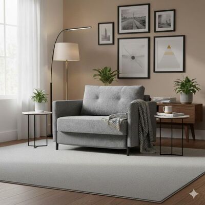 Schlafsessel Kuda Webstoff mit Stauraum Hellgrau 67x104x103cm Schlafsessel Kuda Webstoff mit Stauraum Hellgrau 67x104x103cm