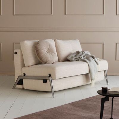 Schlafsofa Ramasa Webstoff mit Stauraum Sand 78x147x96cm Schlafsofa Ramasa Webstoff mit Stauraum Sand 78x147x96cm