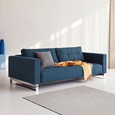 Schlafsofa Wilshere Webstoff Blau 70x233x117cm Schlafsofa Wilshere Webstoff Blau 70x233x117cm