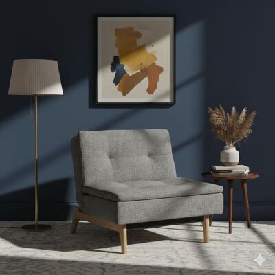 Sessel Norland Webstoff Dunkelgrau 82x90x96cm Sessel Norland Webstoff Dunkelgrau 82x90x96cm