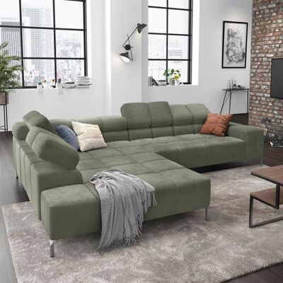 HOMELIV. Ecksofa Cambridge Feincord Grün 72x321x216cm HOMELIV. Ecksofa Cambridge Feincord Grün 72x321x216cm