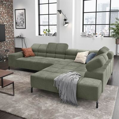 HOMELIV. Ecksofa Cambridge Feincord Grün 72x321x216cm HOMELIV. Ecksofa Cambridge Feincord Grün 72x321x216cm