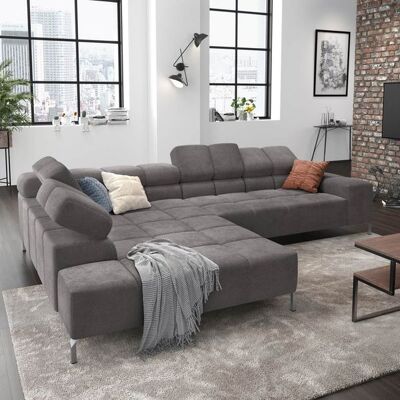 HOMELIV. Ecksofa Cambridge Feincord Dunkelgrau 72x321x216cm HOMELIV. Ecksofa Cambridge Feincord Dunkelgrau 72x321x216cm