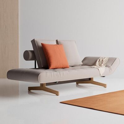 Schlafsofa Nunki Cord Sand 68x210x93cm Schlafsofa Nunki Cord Sand 68x210x93cm