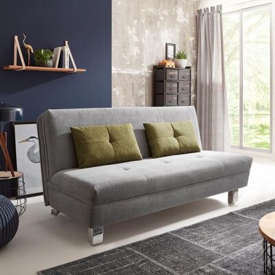 Schlafsofa Monio Velours mit Lattenrost Dunkelgrau 88x124x97cm Schlafsofa Monio Velours mit Lattenrost Dunkelgrau 88x124x97cm