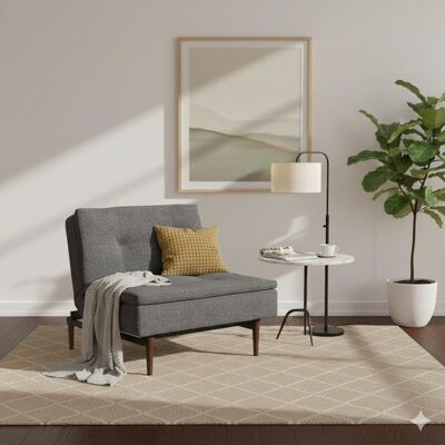 Sessel Carol Webstoff Dunkelgrau 82x90x91cm Sessel Carol Webstoff Dunkelgrau 82x90x91cm